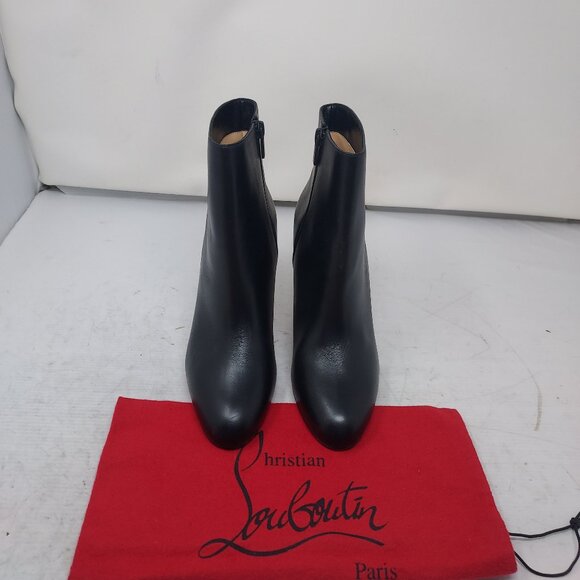 Christian Louboutin Black Pumppie Heel Ankle Boot - Picture 8 of 12